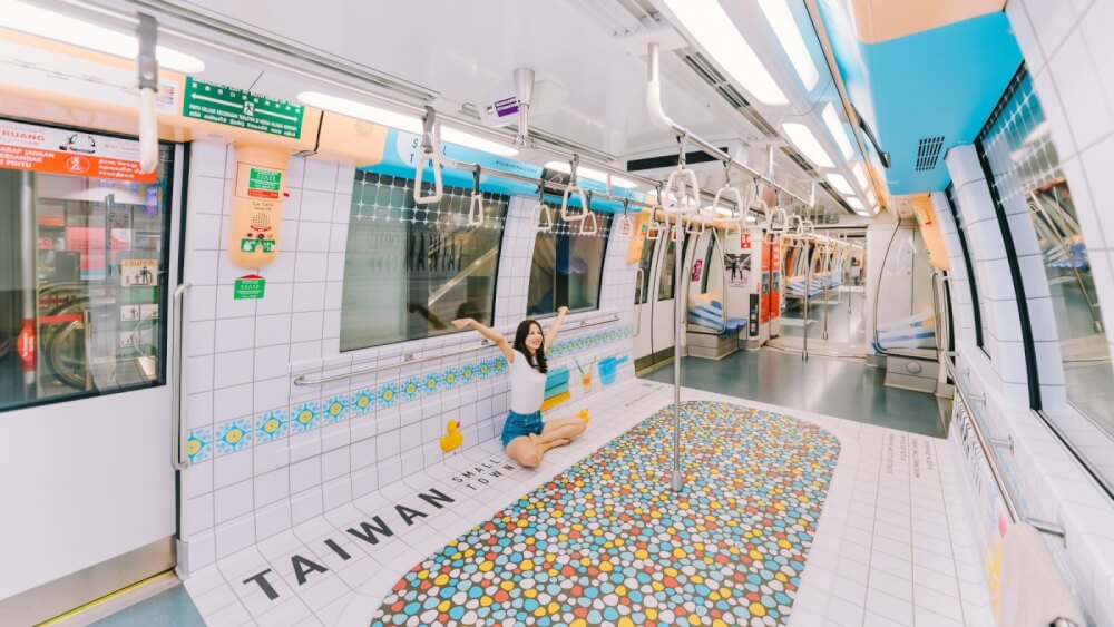 新加坡地鐵「台灣小鎮年」主題車廂