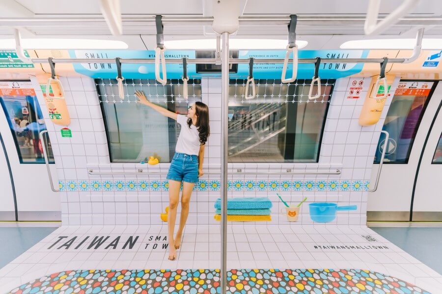 新加坡地鐵「台灣小鎮年」主題車廂