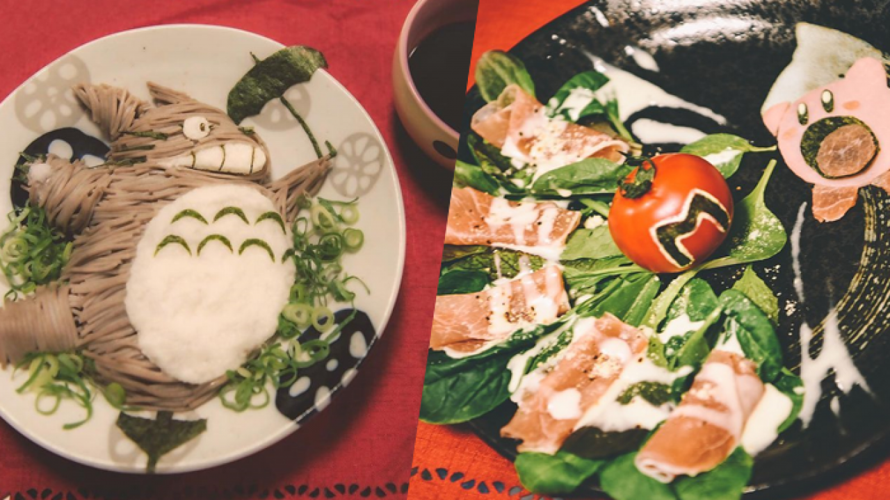 龍貓蕎麥麵超逼真 日本熱愛料理男子用蕎麥麵將龍貓神還原